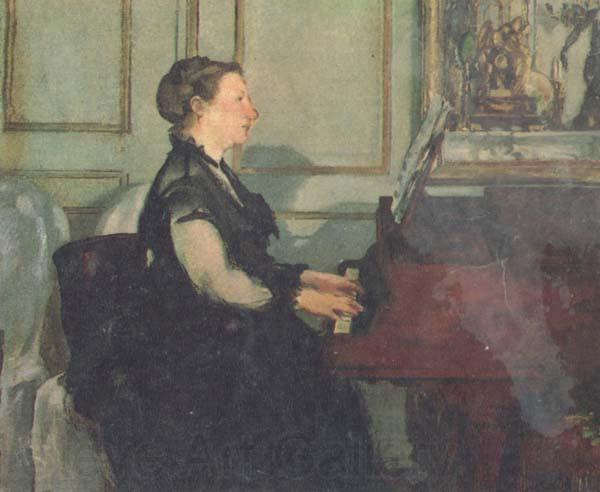 Edouard Manet Mme Manet at the Piano (mk40) Spain oil painting art